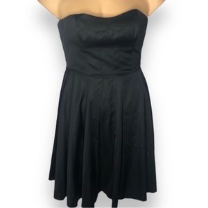 French Connection Black Strapless Cocktail Dress